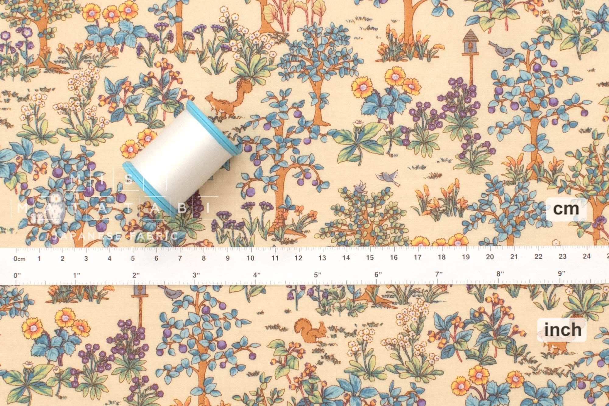 Japanese Fabric The Orchard Farm - C - 50cm
