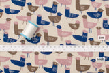 Japanese Fabric Look, a Bird! - A - 50cm