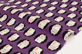 Japanese Fabric Maneki Neko - purple - 50cm