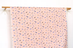 Japanese Fabric Sharks Double Gauze - pink - 50cm