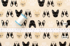 Japanese Fabric The Frenchies - B - 50cm