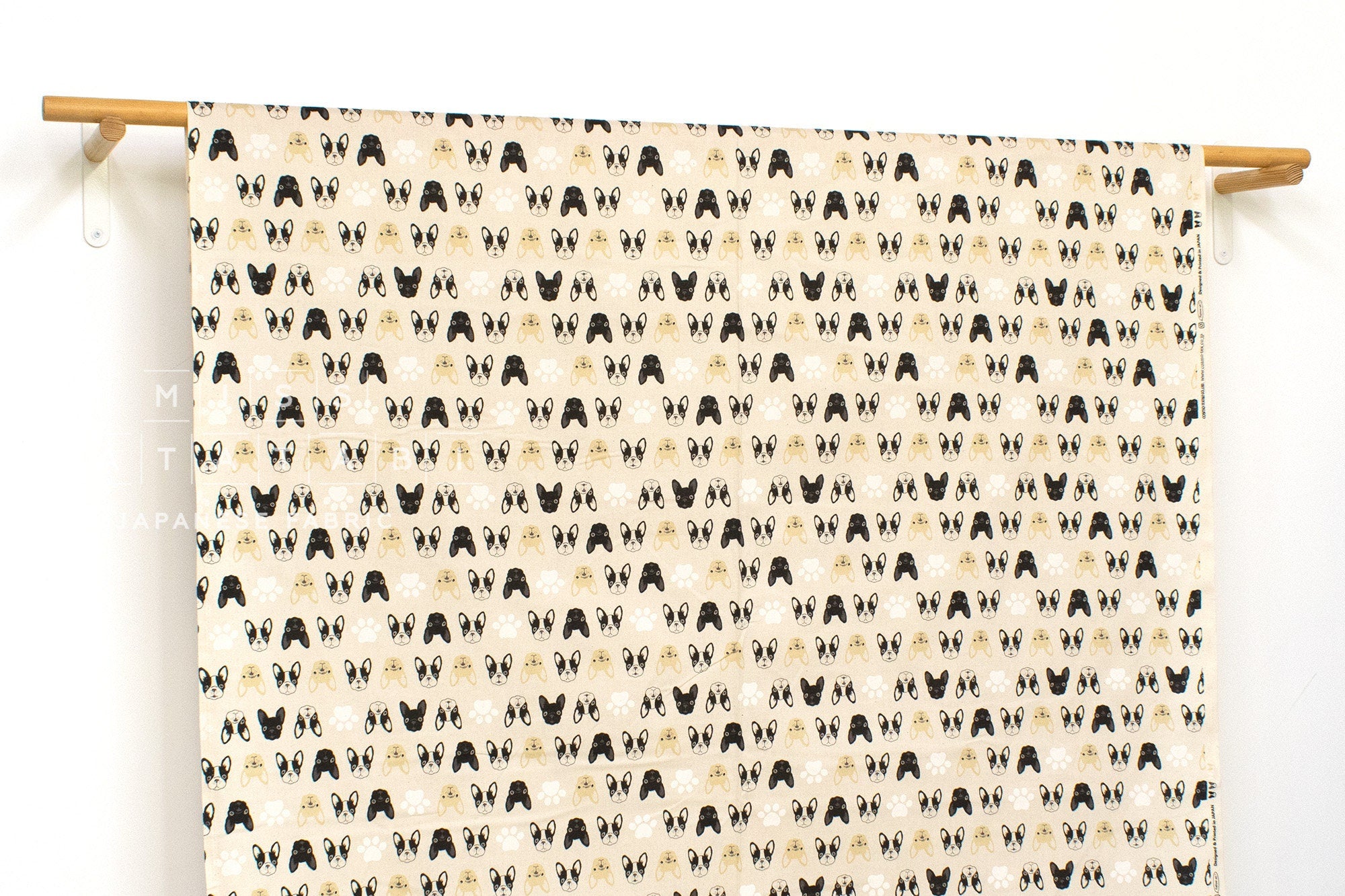 Japanese Fabric The Frenchies - B - 50cm