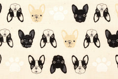 Japanese Fabric The Frenchies - B - 50cm