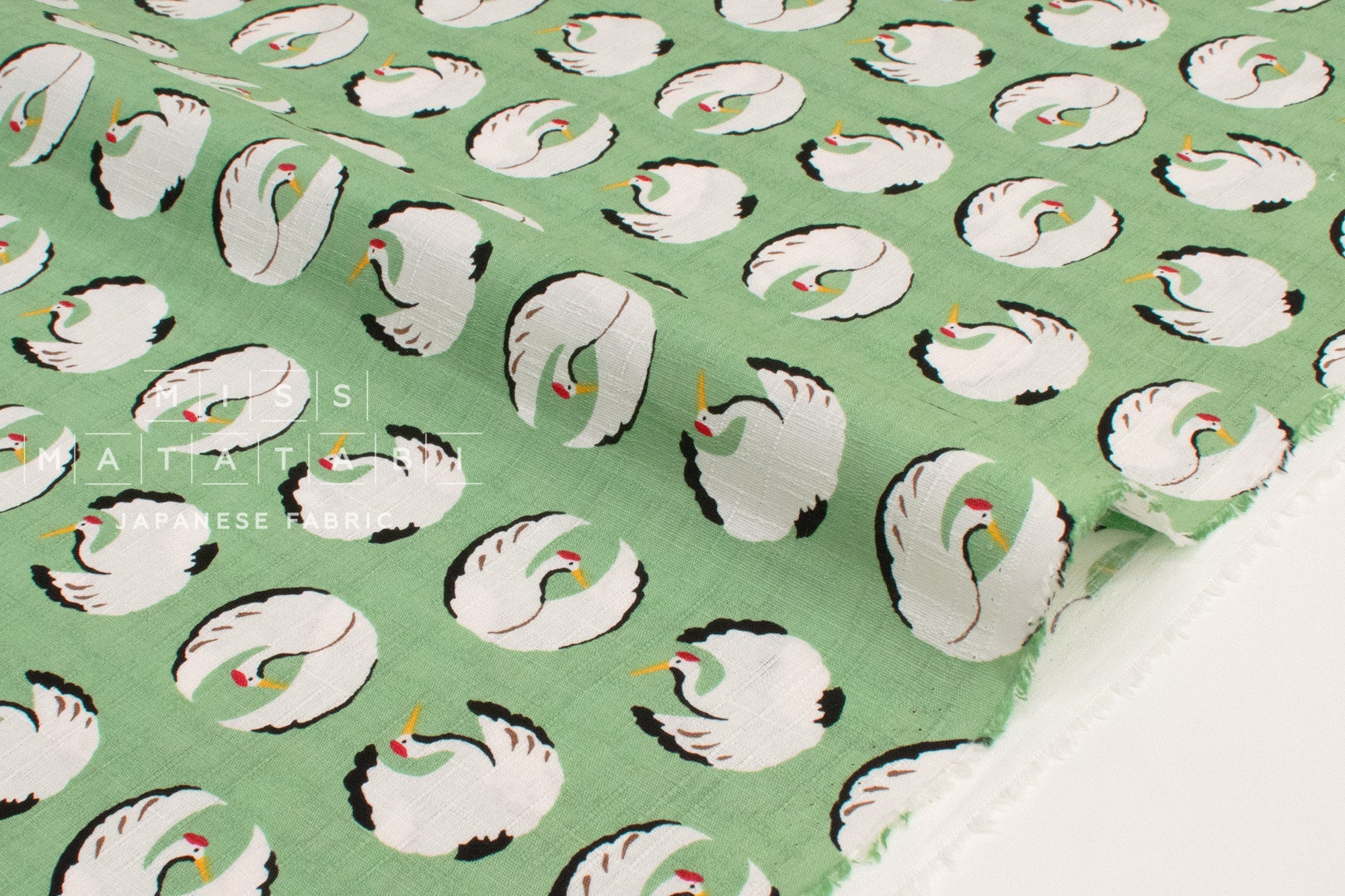 Japanese Fabric Tsuru Cranes - B - 50cm