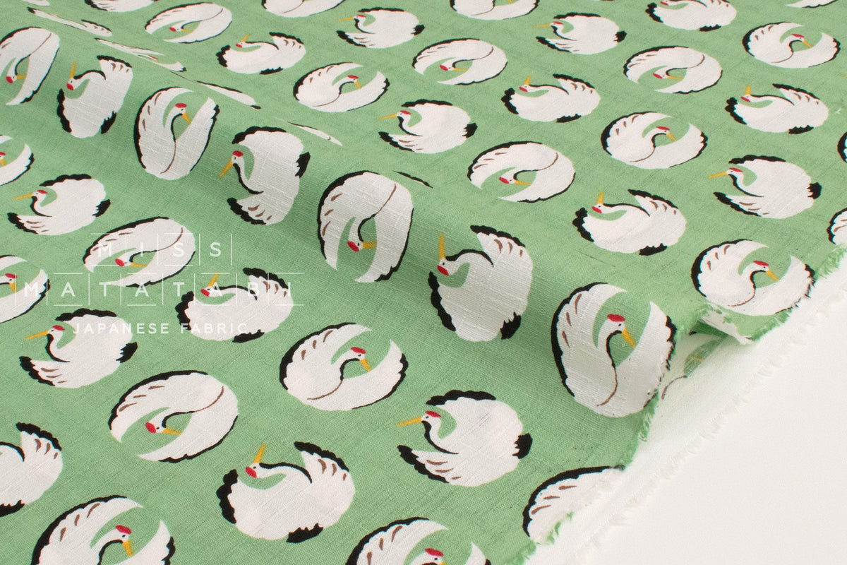 Japanese Fabric Tsuru Cranes - B - 50cm