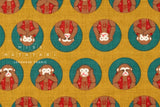Japanese Fabric Three Wise Monkeys - B - 50cm