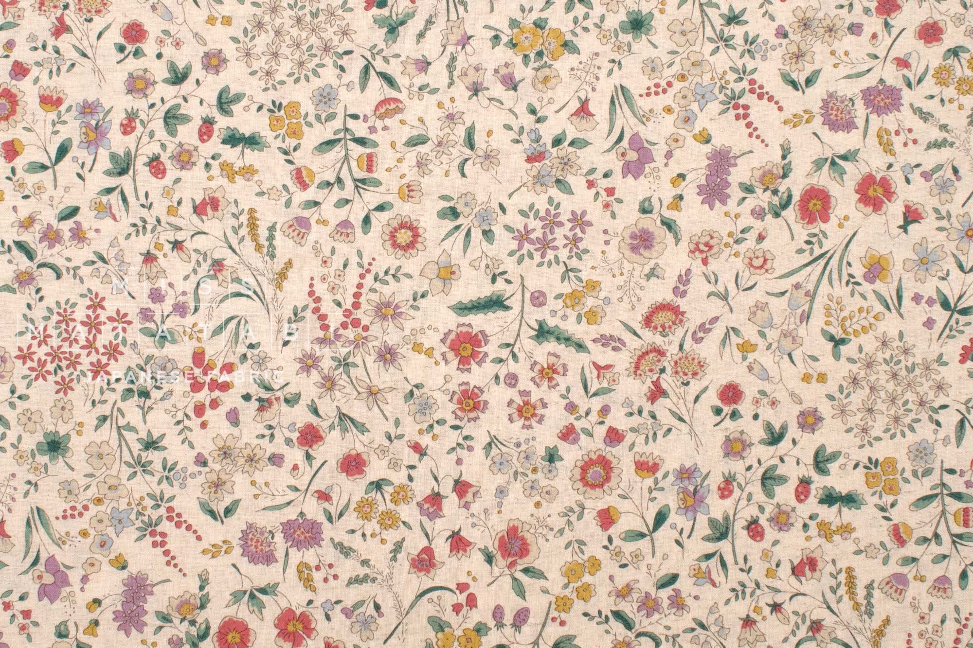 Japanese Fabric Botanist Blooms - 1A - 50cm