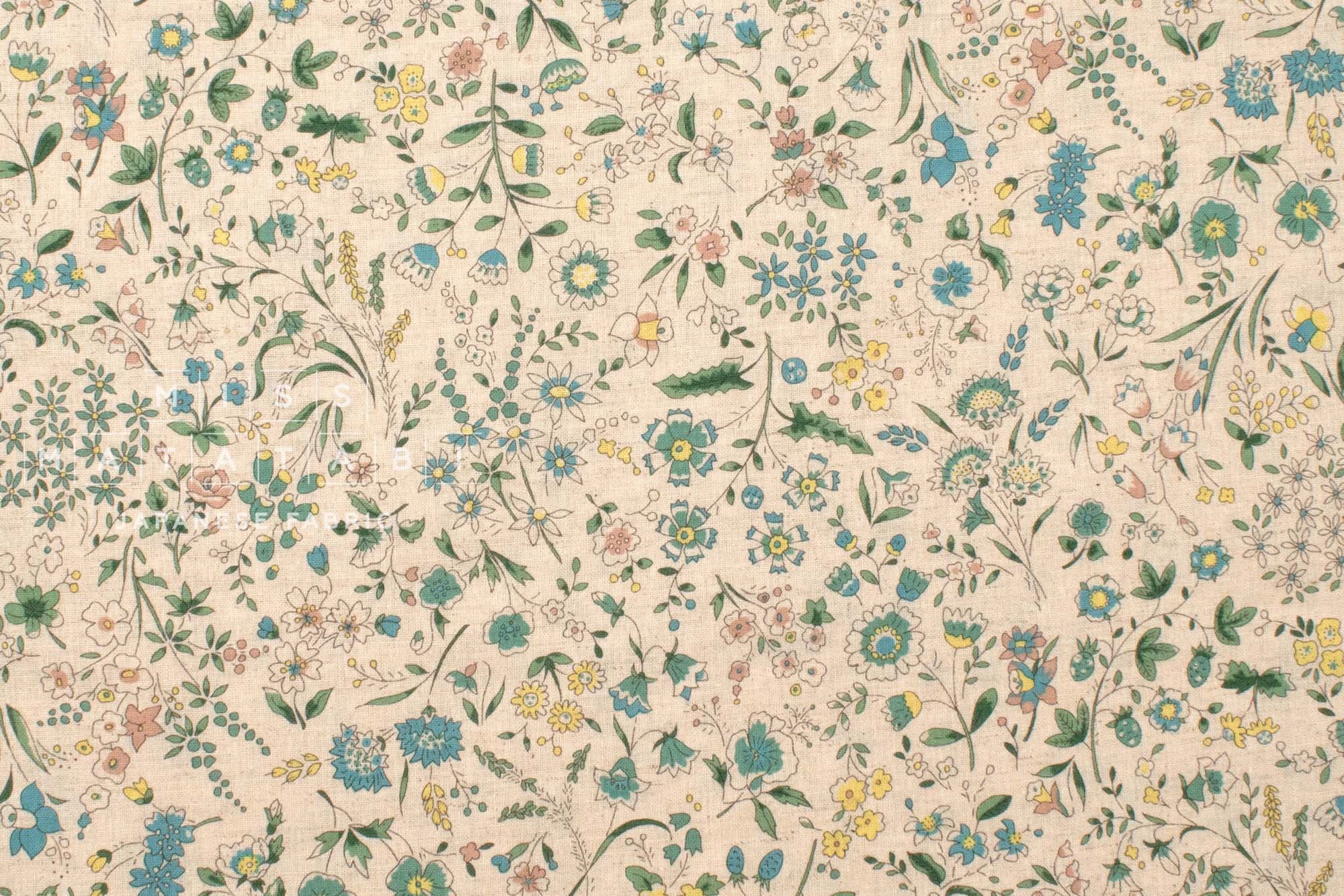 Japanese Fabric Botanist Blooms - 1B - 50cm