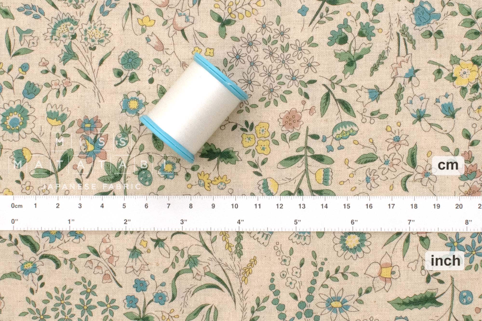 Japanese Fabric Botanist Blooms - 1B - 50cm