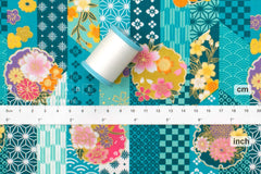 Japanese Fabric Spring Wagara III - B - 50cm
