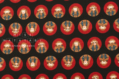 Japanese Fabric Three Wise Monkeys - E - 50cm