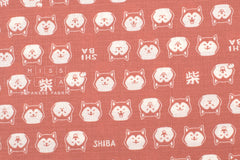 Japanese Fabric Shiba Dog - pink - 50cm