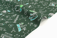 Japanese Fabric Science Experiments - green - 50cm