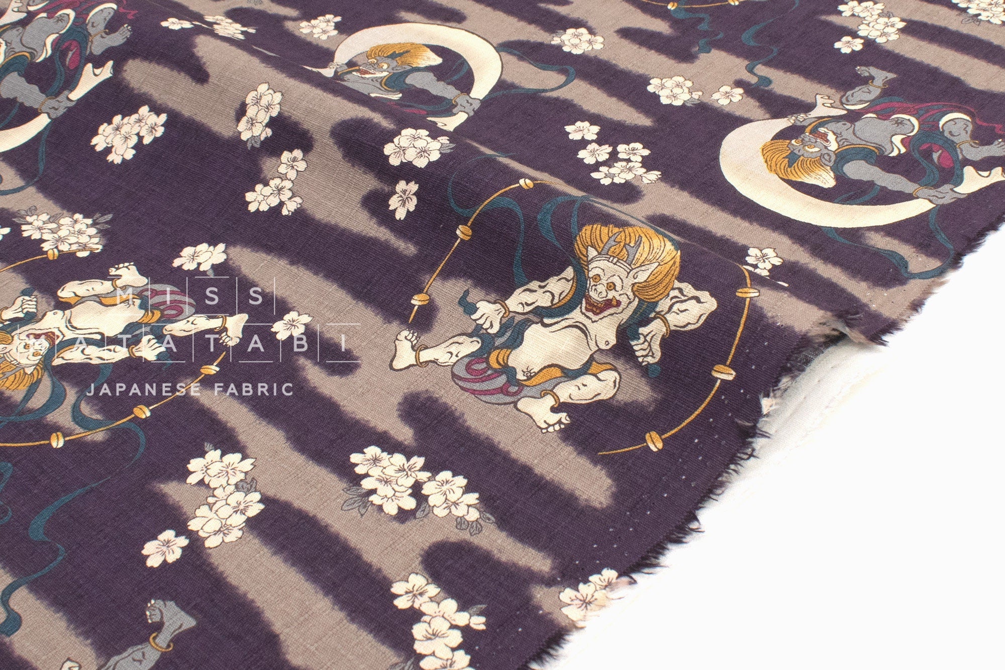 Japanese Fabric Thunder and Lightning - C - 50cm