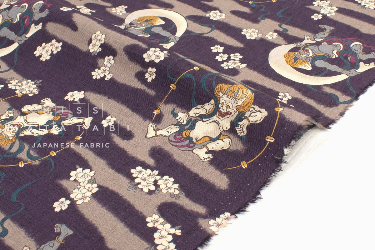 Japanese Fabric Thunder and Lightning - C - 50cm