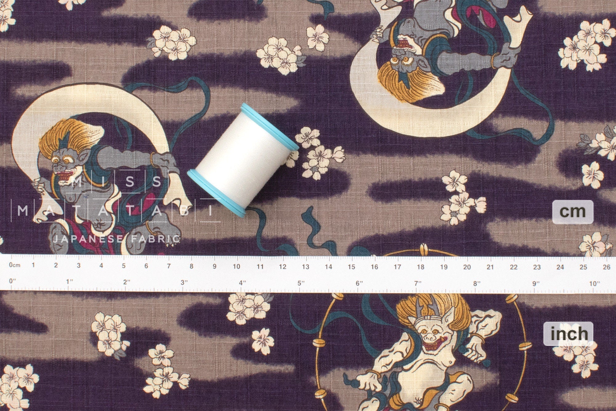 Japanese Fabric Thunder and Lightning - C - 50cm