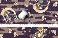 Japanese Fabric Thunder and Lightning - C - 50cm