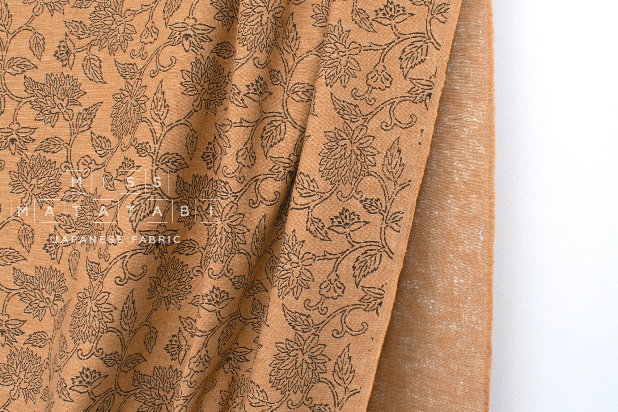 Japanese Fabric Shokunin Collection Hand-printed Ohana - 2C - 50cm