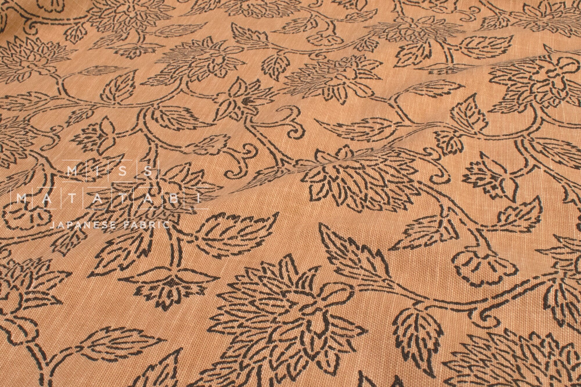 Japanese Fabric Shokunin Collection Hand-printed Ohana - 2C - 50cm