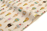 Japanese Fabric Icecream Cats - A - 50cm