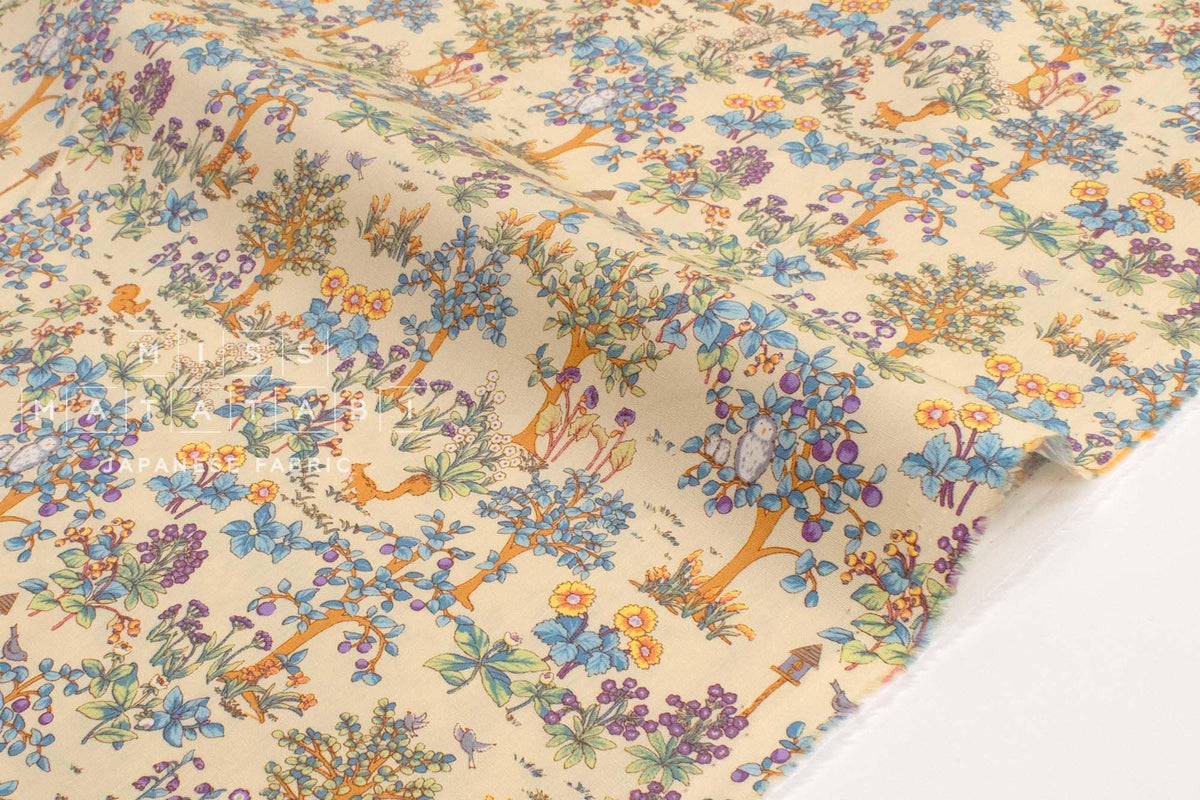 Japanese Fabric The Orchard Farm - C - 50cm