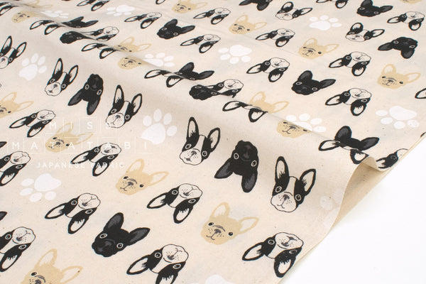 Japanese Fabric The Frenchies - B - 50cm