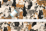 Japanese Fabric Cat Moo and his Friends - A - 50cm