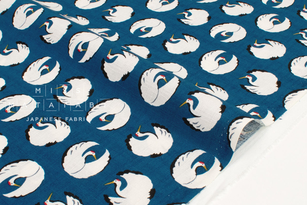 Japanese Fabric Tsuru Cranes - E - 50cm