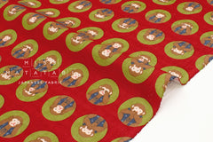 Japanese Fabric Three Wise Monkeys - A - 50cm