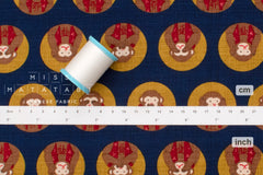 Japanese Fabric Three Wise Monkeys - D - 50cm