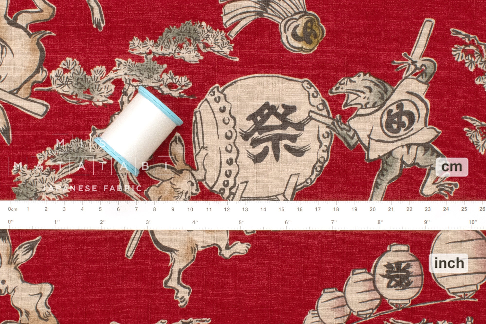 Japanese Fabric Choju-giga - C - 50cm
