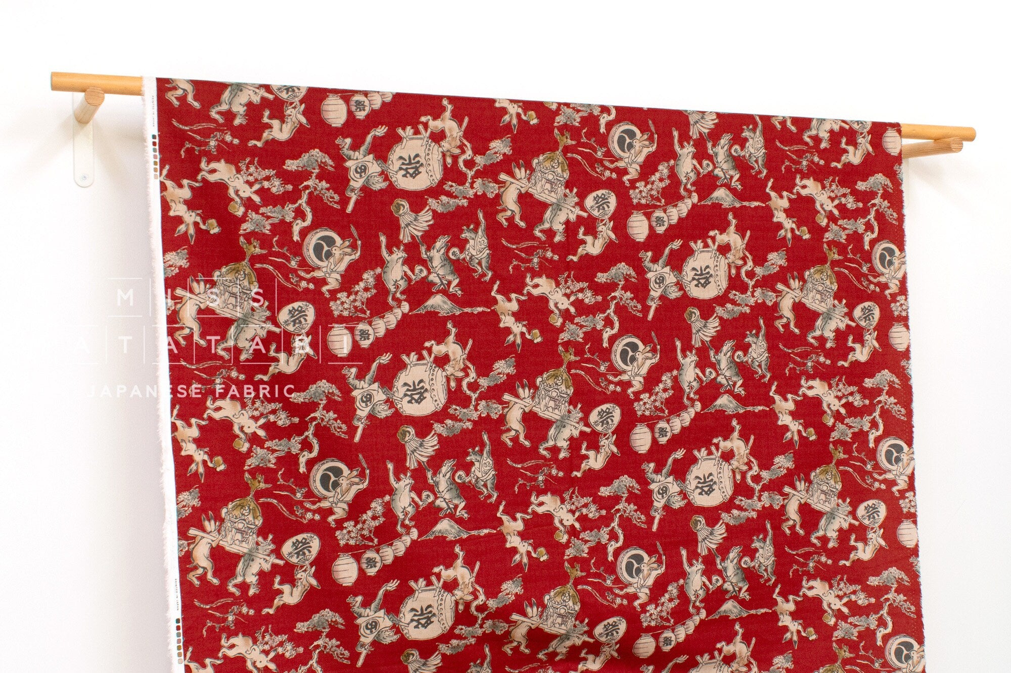 Japanese Fabric Choju-giga - C - 50cm