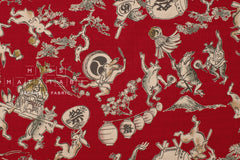 Japanese Fabric Choju-giga - C - 50cm