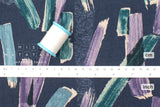 Japanese Fabric Brushstrokes Linen Blend - E - 50cm