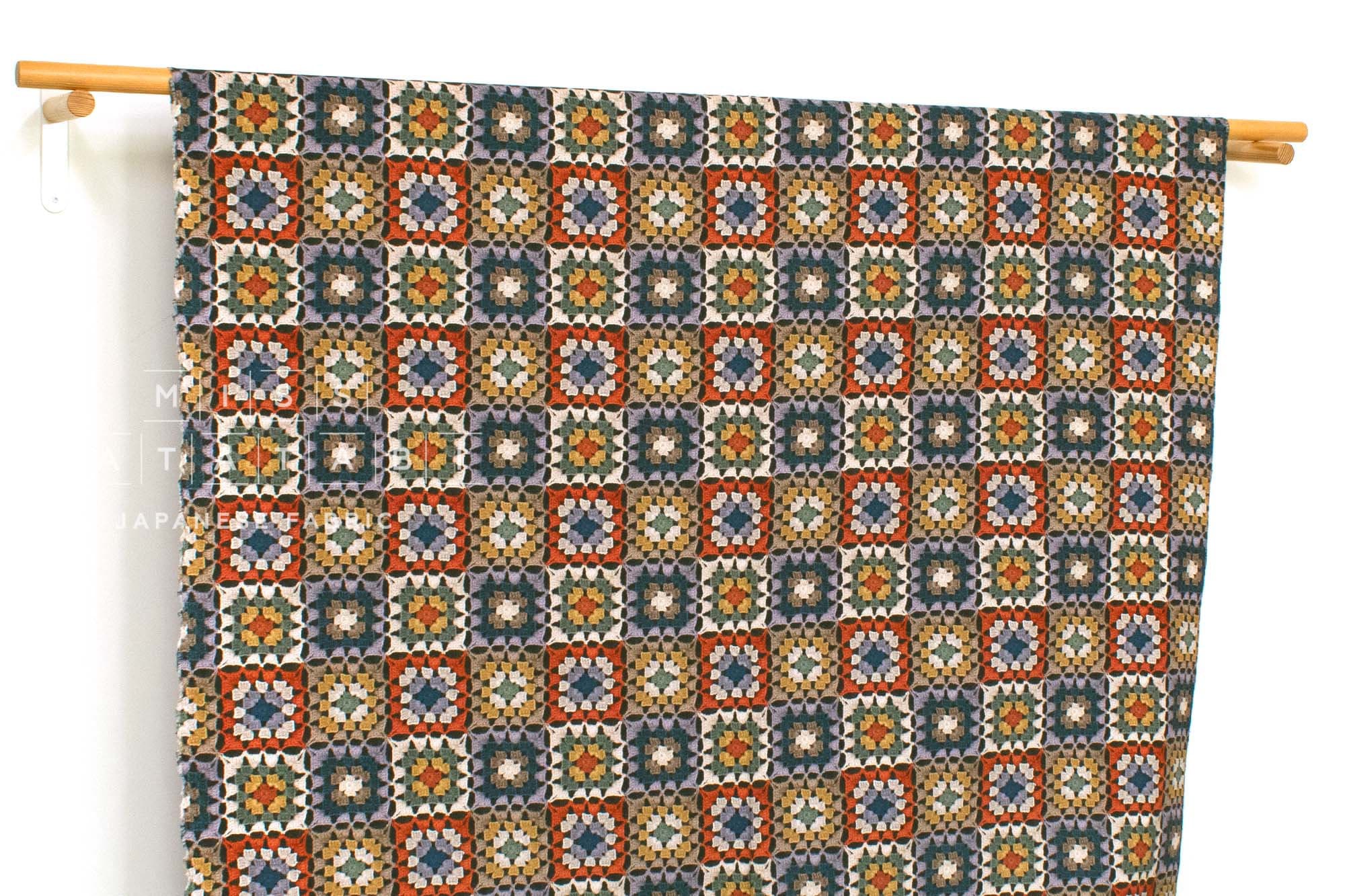 Japanese Fabric Like Crochet Print - 50cm