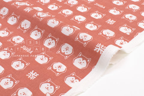 Japanese Fabric Shiba Dog - pink - 50cm
