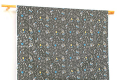 Japanese Fabric Science Experiments - grey - 50cm