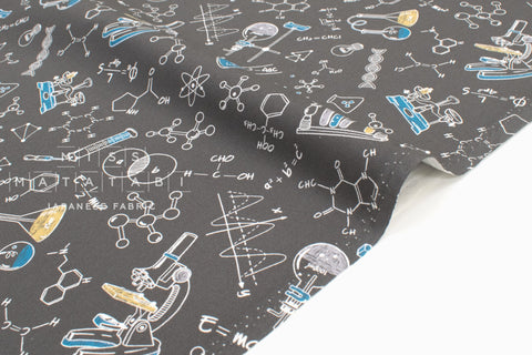 Japanese Fabric Science Experiments - grey - 50cm