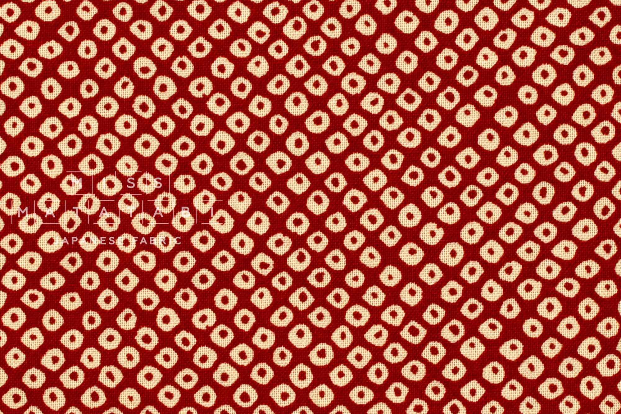 Japanese Fabric Kanoko Shibori Print - 5B - 50cm