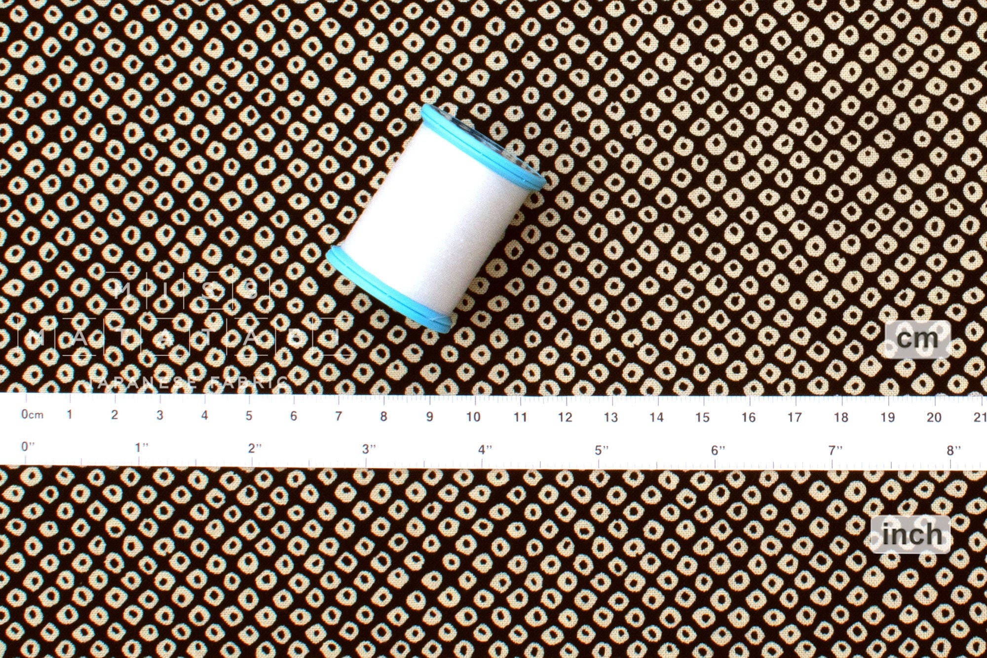 Japanese Fabric Kanoko Shibori Print - 5C - 50cm
