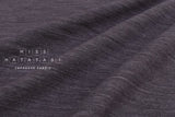 Japanese Fabric Shokunin Collection Washed Yarn-Dyed Rayon Linen Blend - eggplant - 50cm
