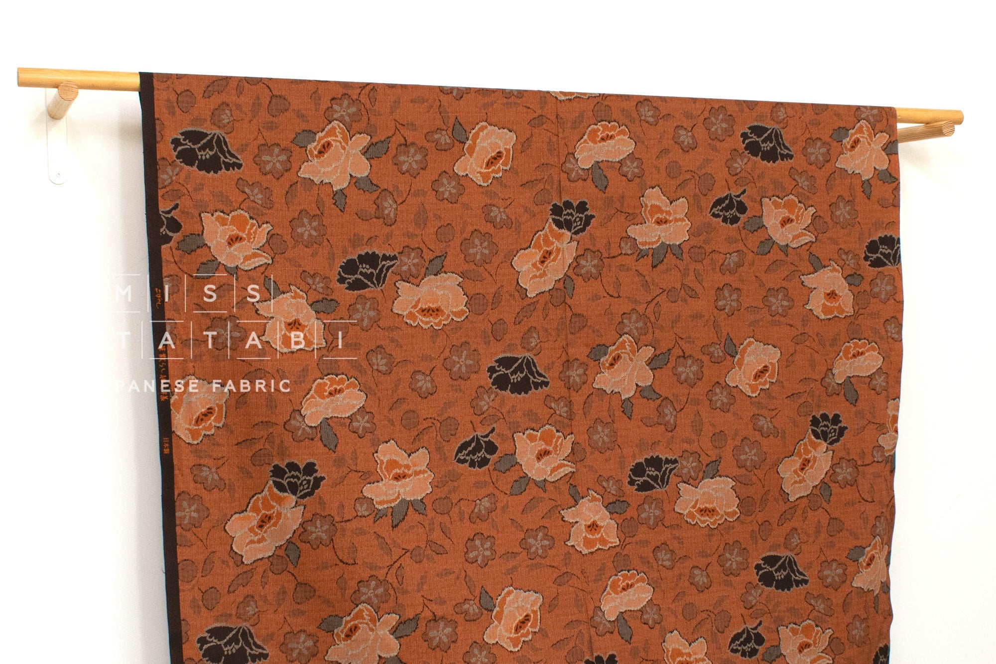 Japanese Fabric Hana Chirashi Tsumugi - A - 50cm
