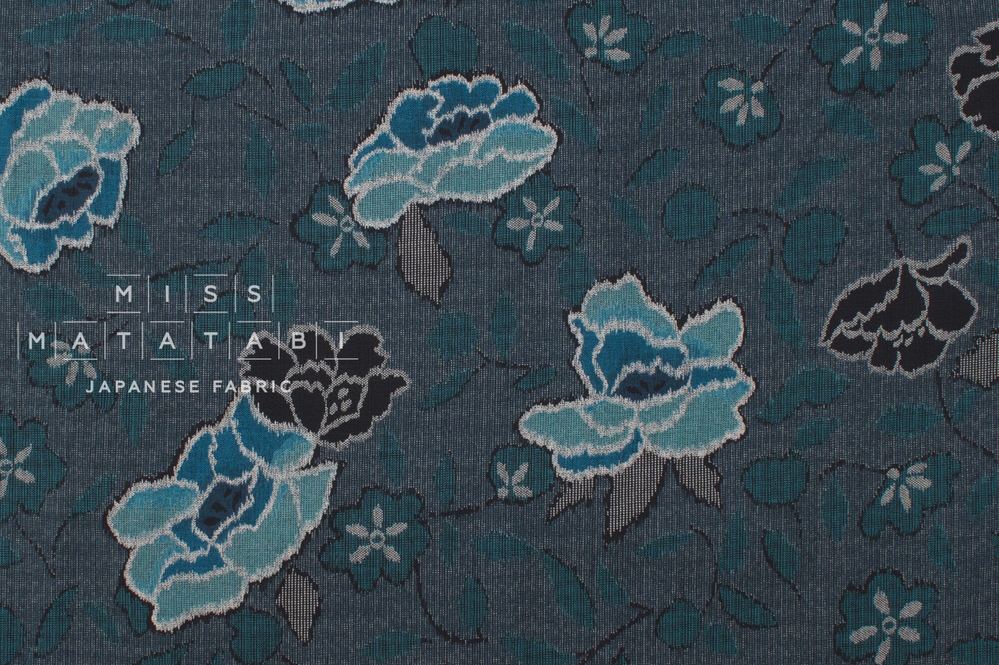 Japanese Fabric Hana Chirashi Tsumugi - B - 50cm