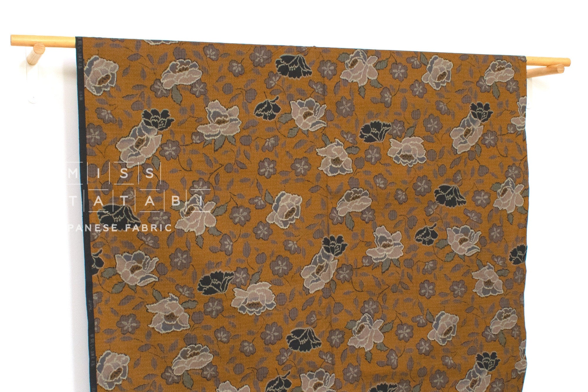 Japanese Fabric Hana Chirashi Tsumugi - C - 50cm