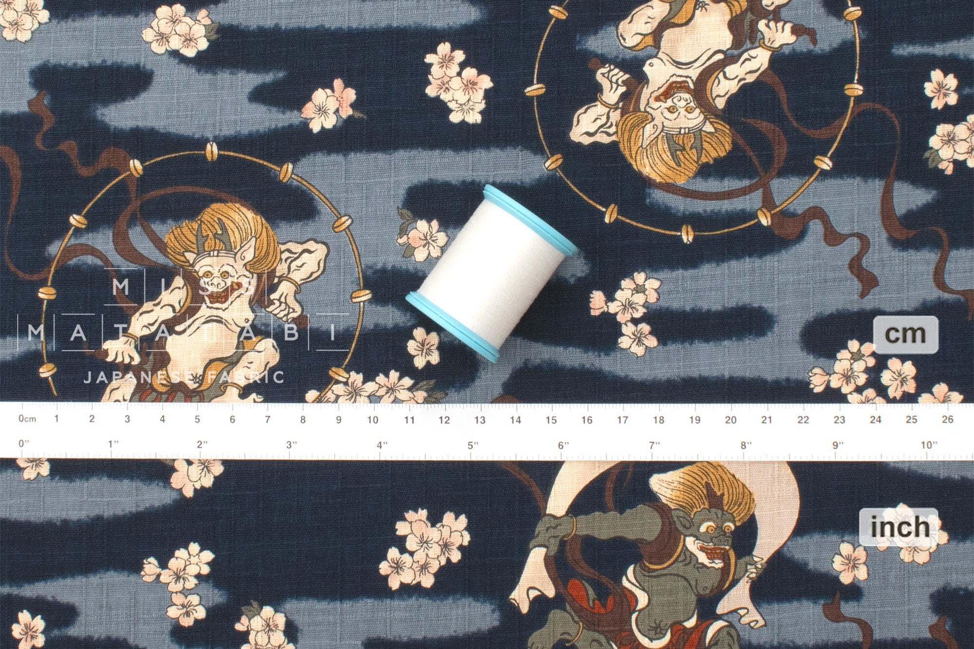 Japanese Fabric Maneki Neko - D - 50cm