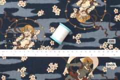 Japanese Fabric Maneki Neko - D - 50cm