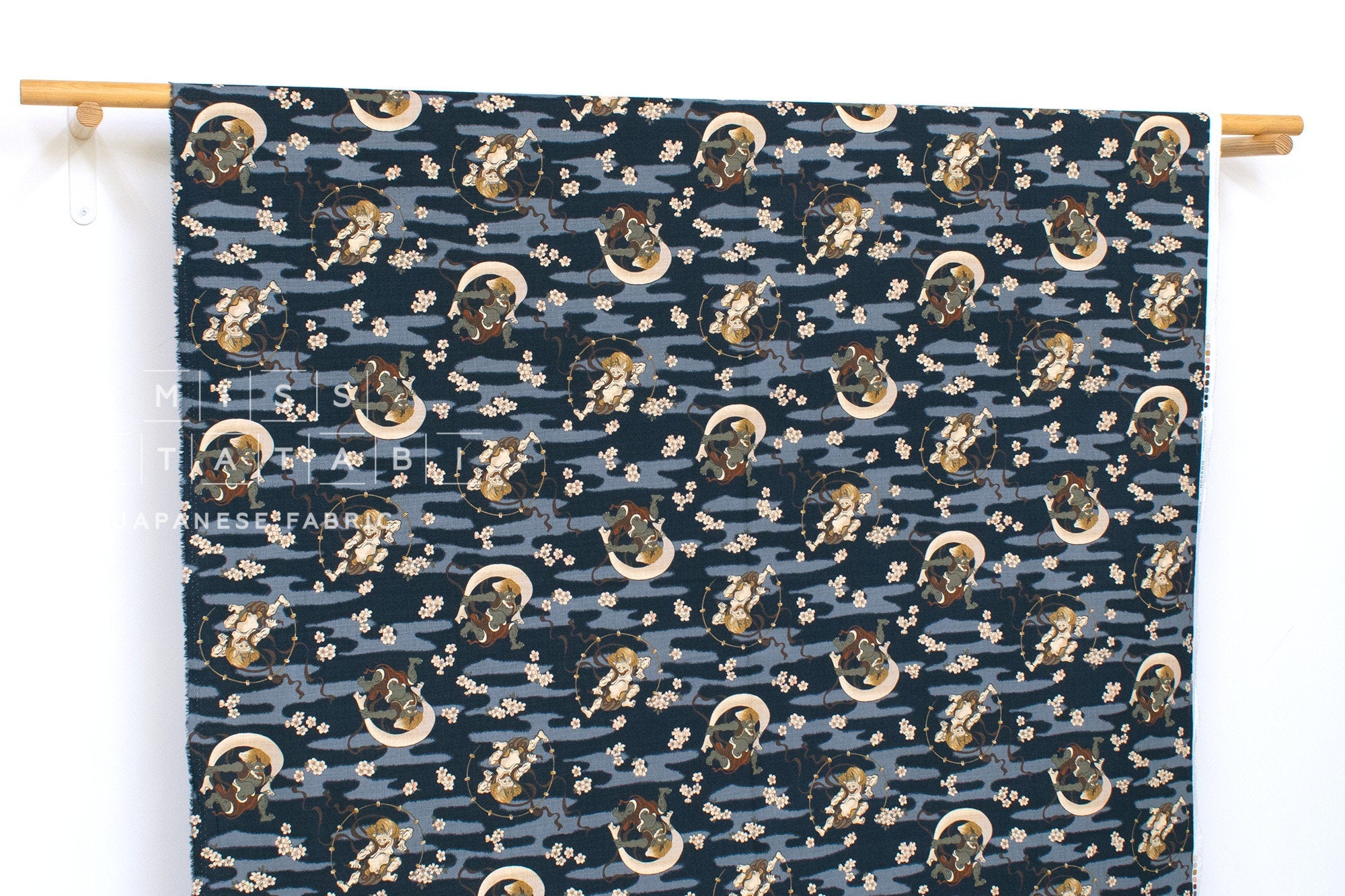 Japanese Fabric Maneki Neko - D - 50cm