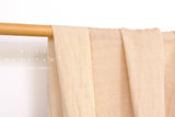 DEADSTOCK Japanese Fabric Soft Linen Blend Double Gauze - pale apricot - 50cm