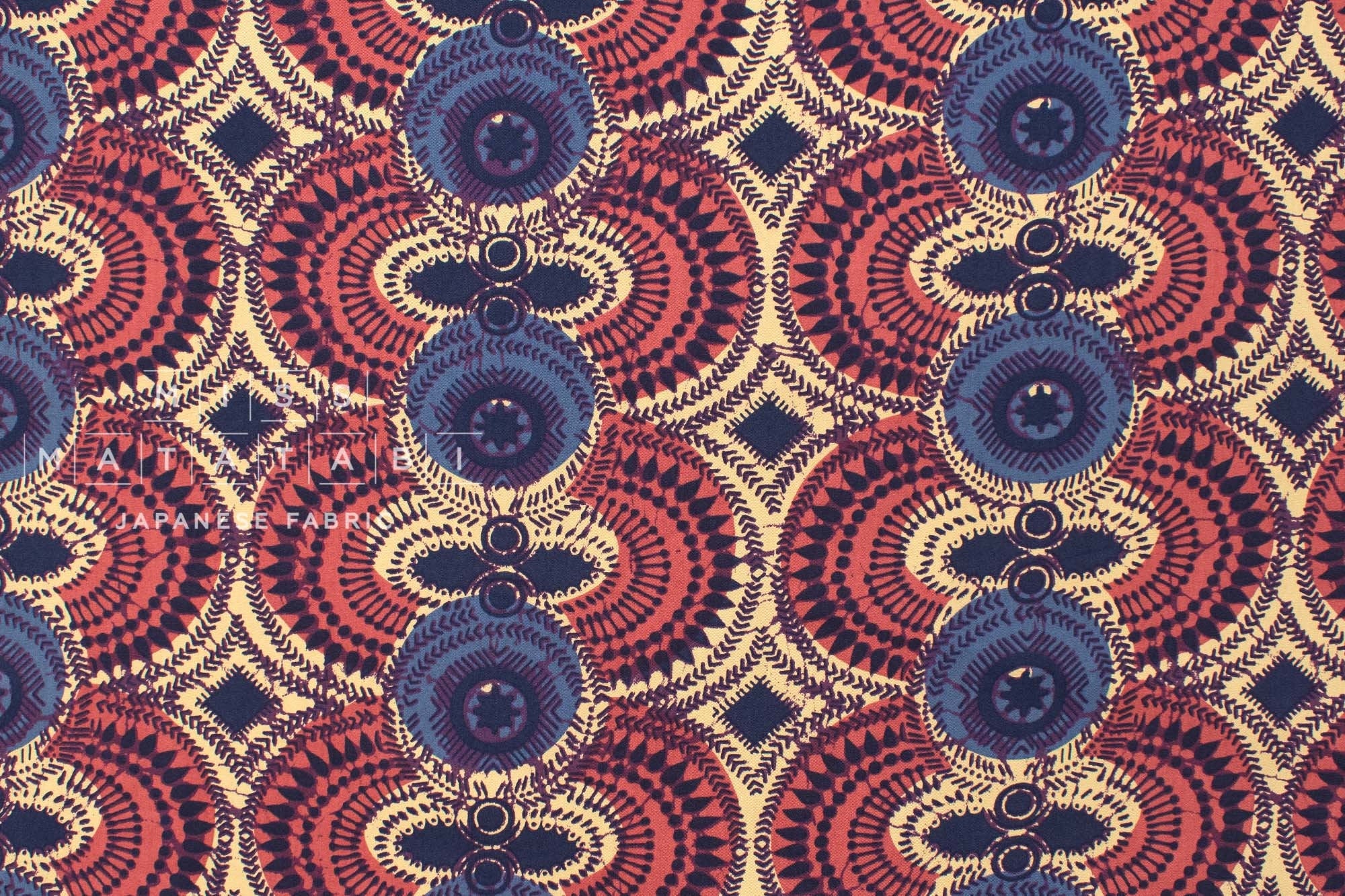 Japanese Fabric Batik Style Light Cotton Twill - 50cm