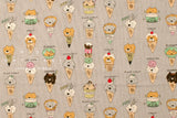 Japanese Fabric Icecream Cats - E - 50cm